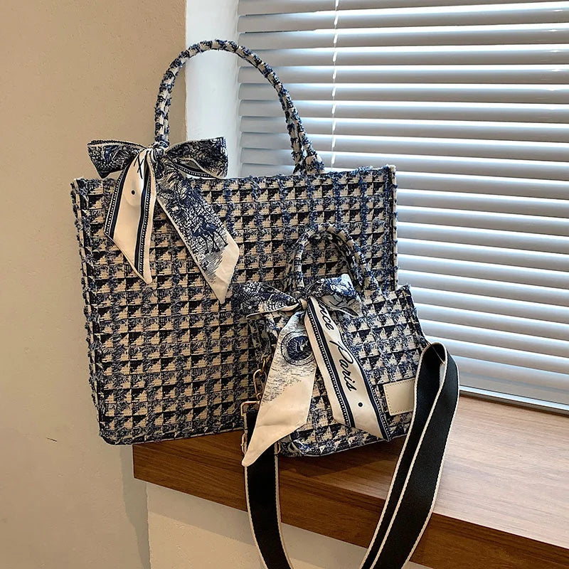 Luxe Women's Canvas Tote - RikisEvoque